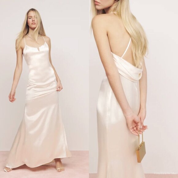 Reformation Oriana Silk Dress - Picture 1 of 7